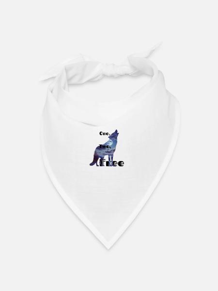 One, two, free 3 - Bandana Dreieckstuch - Weiß