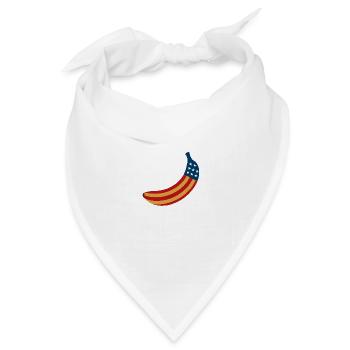 Bananamerica II - Bandana Dreieckstuch - Weiß - Vorne