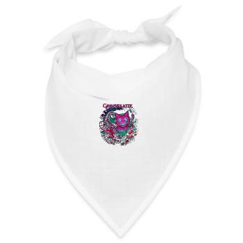 Grinsekatze original - Bandana Dreieckstuch - Weiß - Vorne