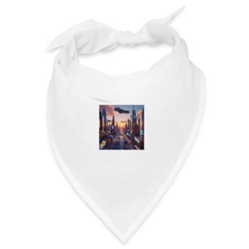 Kunst - Bandana Dreieckstuch - Weiß - Vorne