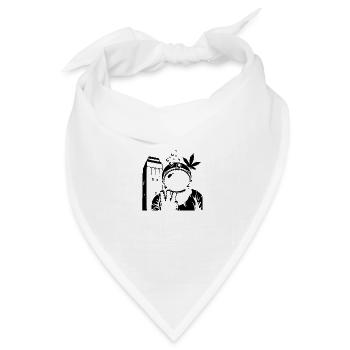 Astronaut Wasserturm Delmenhorst Transparent - Bandana Dreieckstuch - Weiß - Vorne