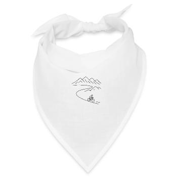 Alpencross - Bandana Dreieckstuch - Weiß - Vorne
