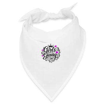 Mädchen Gang - Bandana Dreieckstuch - Weiß - Vorne