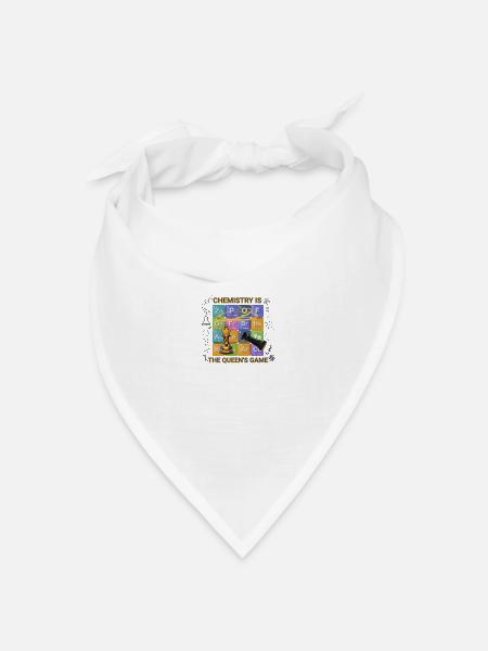 Chemie ist das Spiel der Königin T-Shirt – periodisch - Bandana Dreieckstuch - Weiß