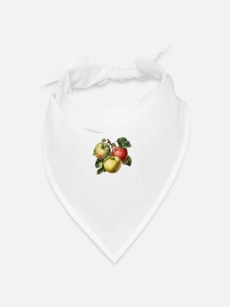 Apfel - Bandana Dreieckstuch - Weiß