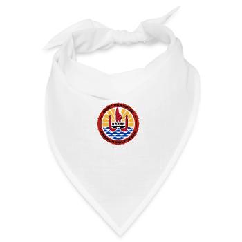 Tahiti Surf - Bandana Dreieckstuch - Weiß - Vorne