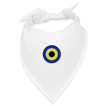 circles - Kreise - Bandana Dreieckstuch - Weiß - Vorne