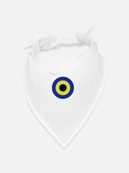 circles - Kreise - Bandana Dreieckstuch - Weiß