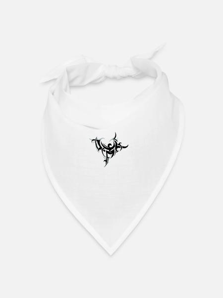 Tribal 2 - Bandana Dreieckstuch - Weiß