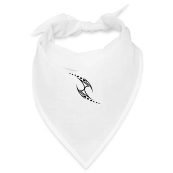 tribal - Bandana Dreieckstuch - Weiß - Vorne