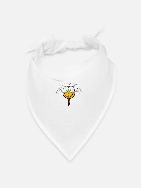 Smiley Mosquito - Bandana Dreieckstuch - Weiß