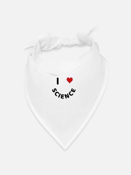 Wissenschaft - Bandana Dreieckstuch - Weiß