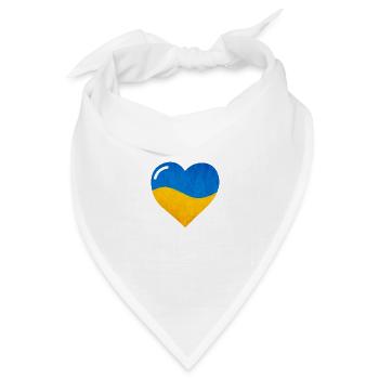 The Flag Of Ukraine, Ukrainian flag - Bandana Dreieckstuch - Weiß - Vorne