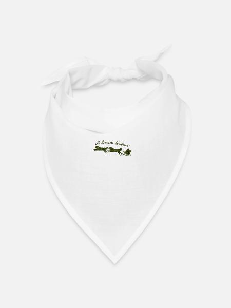 Berner Sennenhund Weihnachten - Bandana Dreieckstuch - Weiß