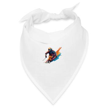Skidesign - Bandana Dreieckstuch - Weiß - Vorne