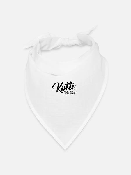 BERLIN KOTTI, NICH SCHÖN ABER HEIMAT! - Bandana Dreieckstuch - Weiß