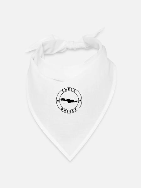 Kreta - Bandana Dreieckstuch - Weiß
