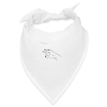 reingeschaut - Bandana Dreieckstuch - Weiß - Vorne