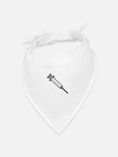 Spritze - Bandana Dreieckstuch - Weiß