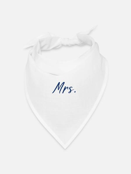 Frau - Bandana Dreieckstuch - Weiß