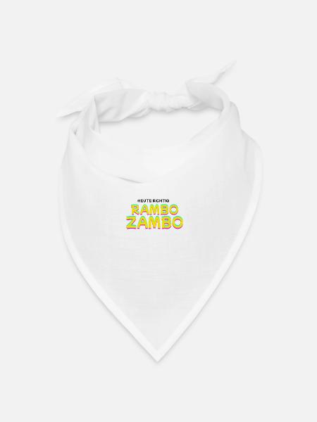 Heute Richtig: RAMBO ZAMBO - Bandana Dreieckstuch - Weiß