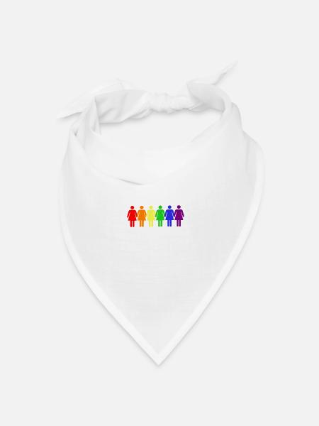 Frauenpower - Bandana Dreieckstuch - Weiß