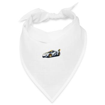 Hypercar Supercar Sportscar Auto Car Sportwagen - Bandana Dreieckstuch - Weiß - Vorne