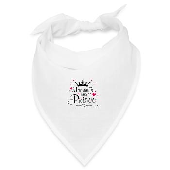Mamas Prinz - Bandana Dreieckstuch - Weiß - Vorne