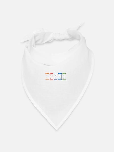 Elektrische Formeln - Bandana Dreieckstuch - Weiß