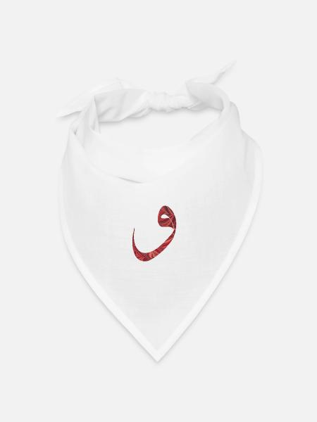 vav ebru 18 - Bandana Dreieckstuch - Weiß