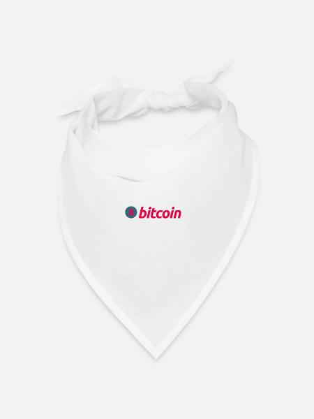 Bitcoin (Bitcoin) - Bandana Dreieckstuch - Weiß