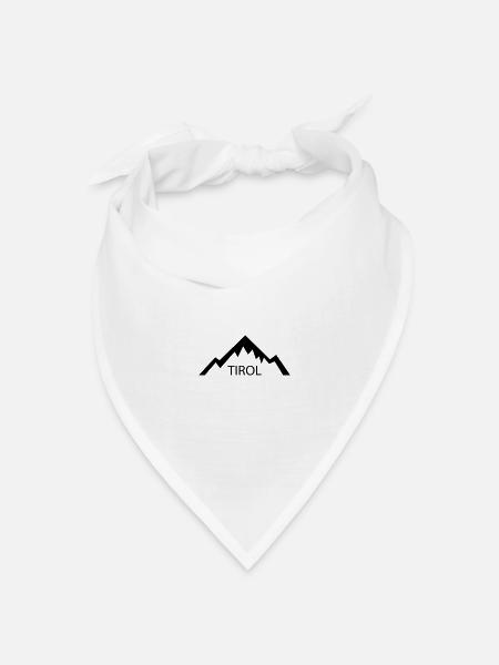 Tirol - Bandana Dreieckstuch - Weiß