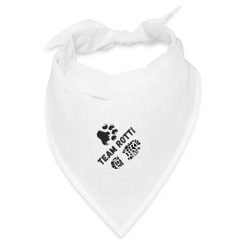 Rottweiler - Team Rotti - Bandana Dreieckstuch - Weiß - Vorne