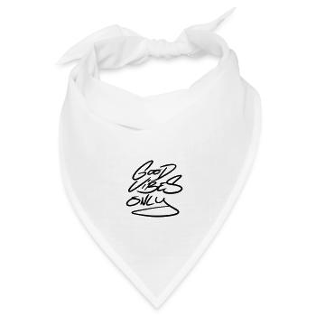 Good Vibes Only - Bandana Dreieckstuch - Weiß - Vorne