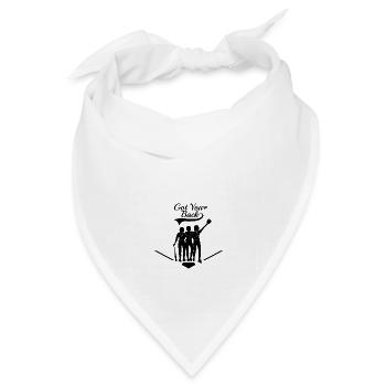 Ich decke Sie - Bandana Dreieckstuch - Weiß - Vorne