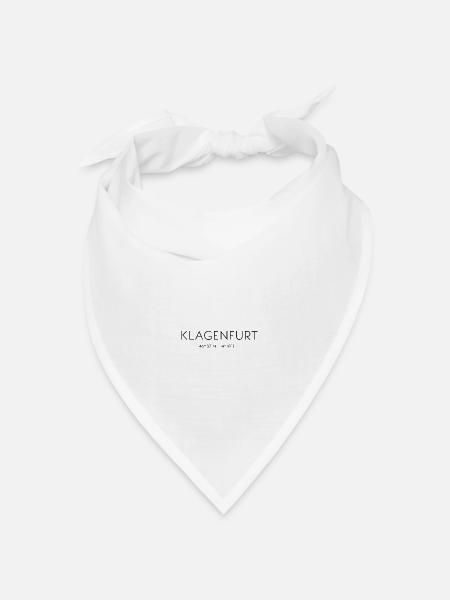 Klagenfurt am Wörthersee, Kärnten, Österreich - Bandana Dreieckstuch - Weiß