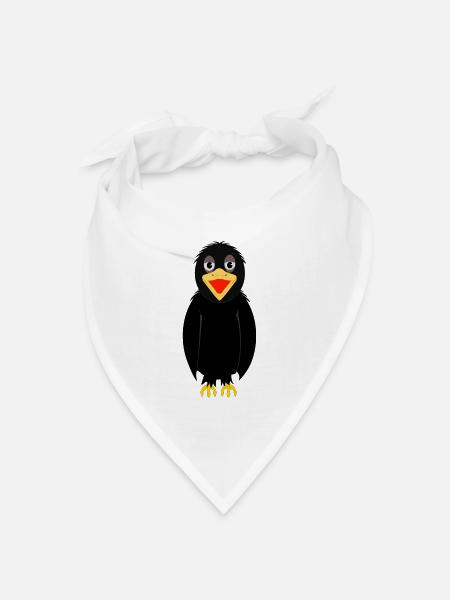 Rabe - Bandana Dreieckstuch - Weiß