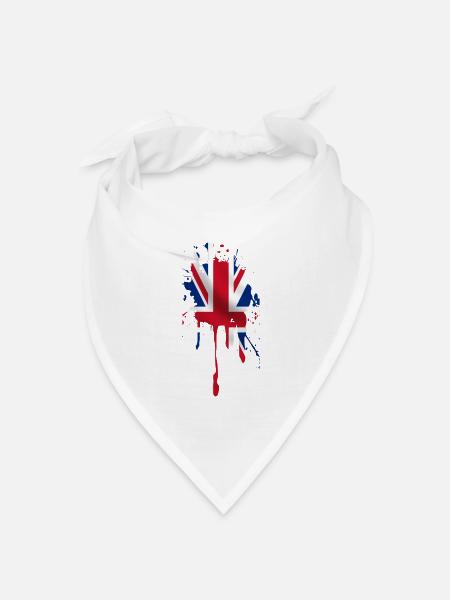 union jack - Bandana Dreieckstuch - Weiß