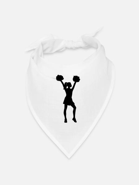 Cheerleader - Bandana Dreieckstuch - Weiß