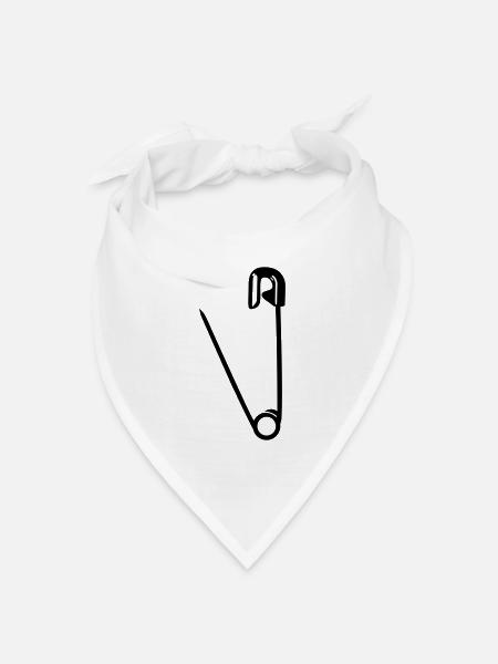 punk - Bandana Dreieckstuch - Weiß