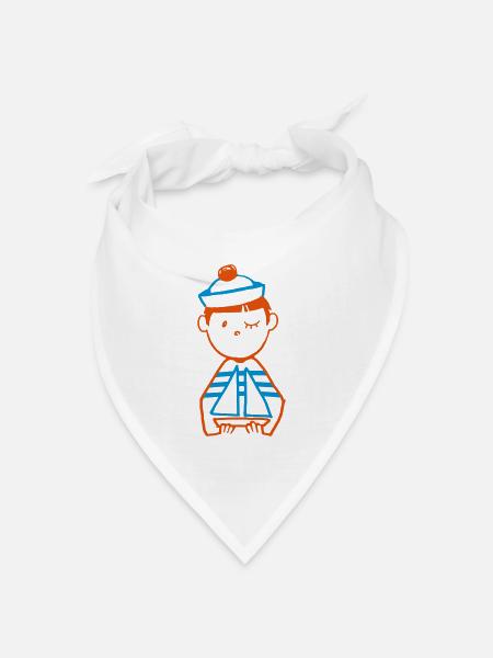 Seemann - Bandana Dreieckstuch - Weiß