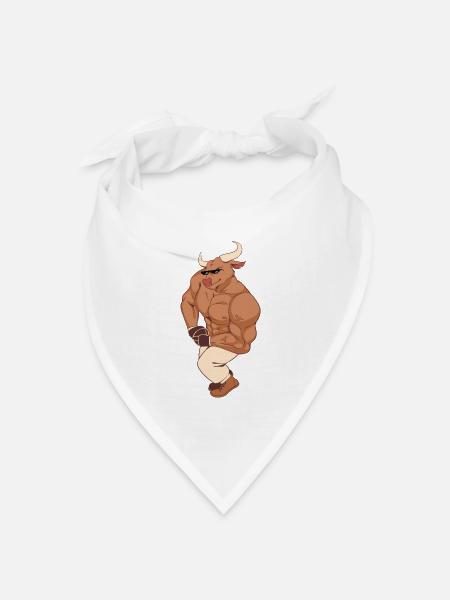 Bullrus - Bandana Dreieckstuch - Weiß