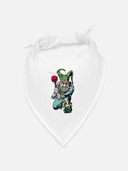 Böser clown - Bandana Dreieckstuch - Weiß