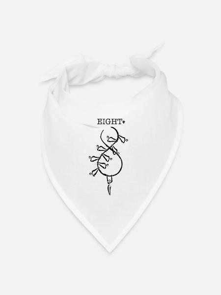Acht+ - Bandana Dreieckstuch - Weiß