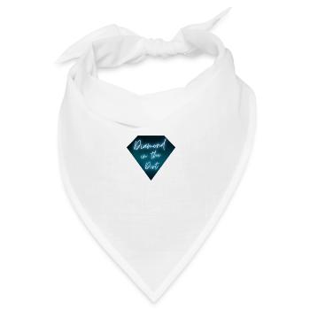 Diamond In The Dirt Classy Bling Jewelry - Bandana Dreieckstuch - Weiß - Vorne