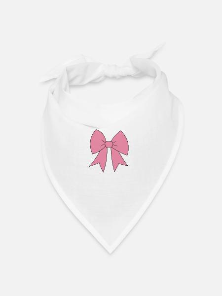 schleife - Bandana Dreieckstuch - Weiß