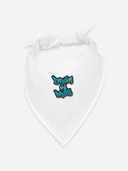 Street DnB - Bandana Dreieckstuch - Weiß