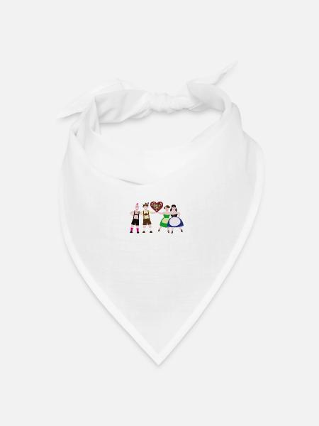 Oktober Pride - Bandana Dreieckstuch - Weiß