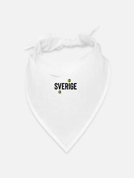 Schweden - Bandana Dreieckstuch - Weiß