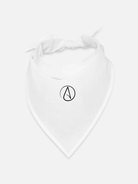 Atheist - Bandana Dreieckstuch - Weiß
